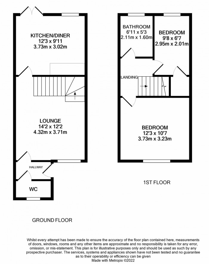 Floorplan for Old Toll Gate, St Georges