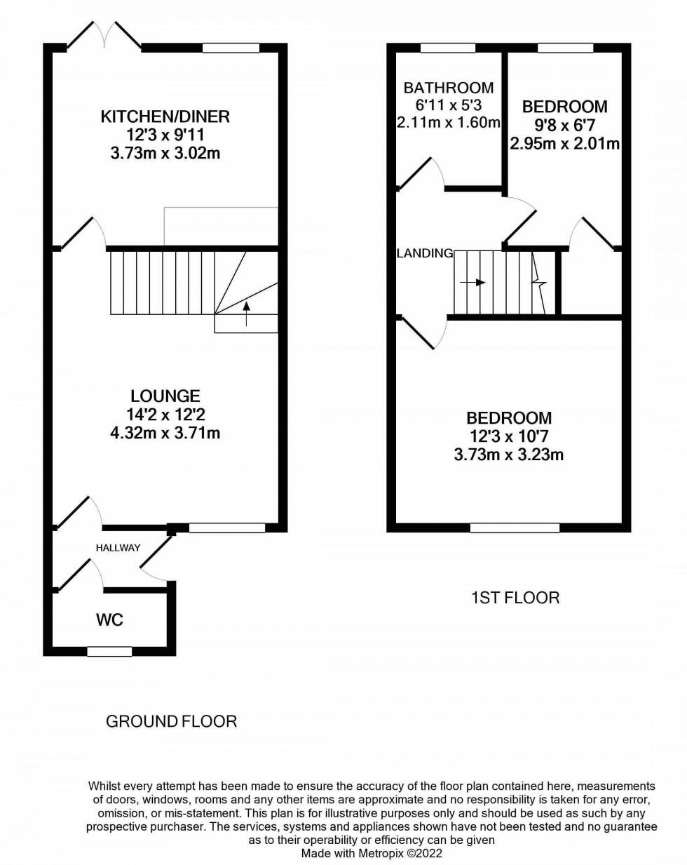 Floorplan for Old Toll Gate, St Georges