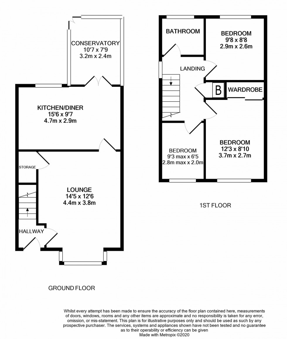 Floorplan for Woodside Road, Ketley