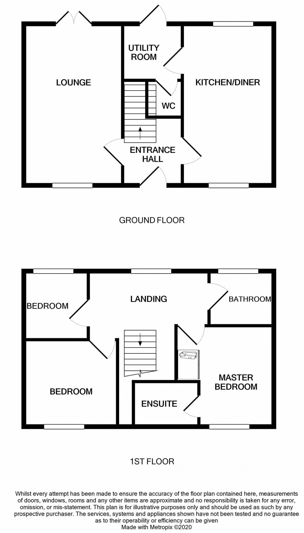 Floorplan for Lineton Close, Lawley