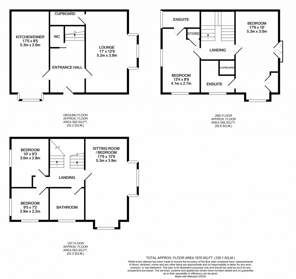 Floorplan for Cheshires Way, Lawley