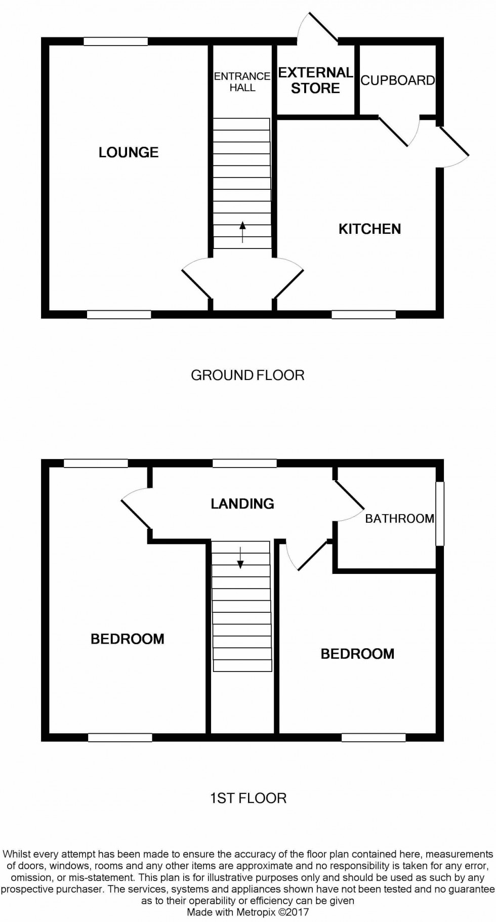 Floorplan for Valley Road, Arleston