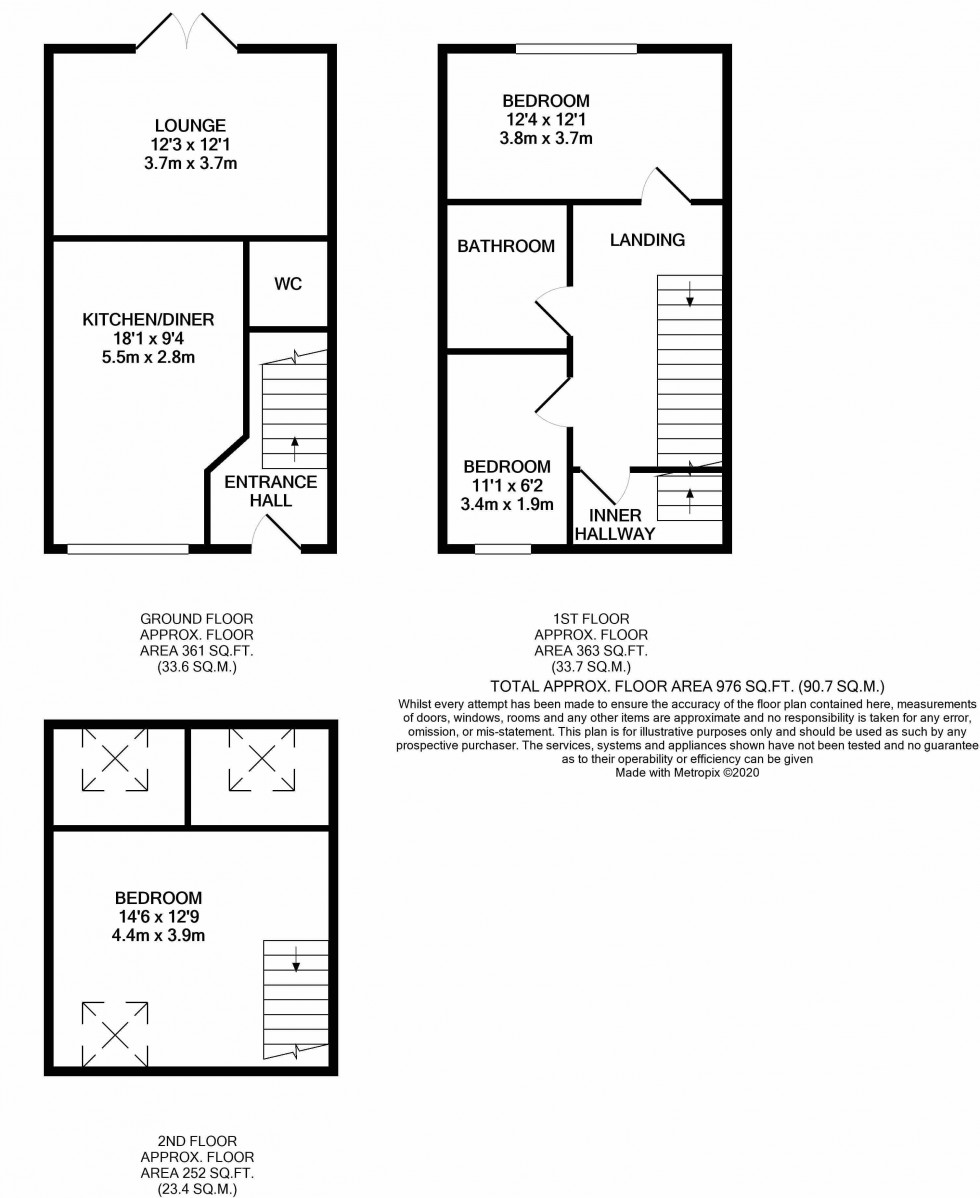 Floorplan for Birchfield Way, Lawley