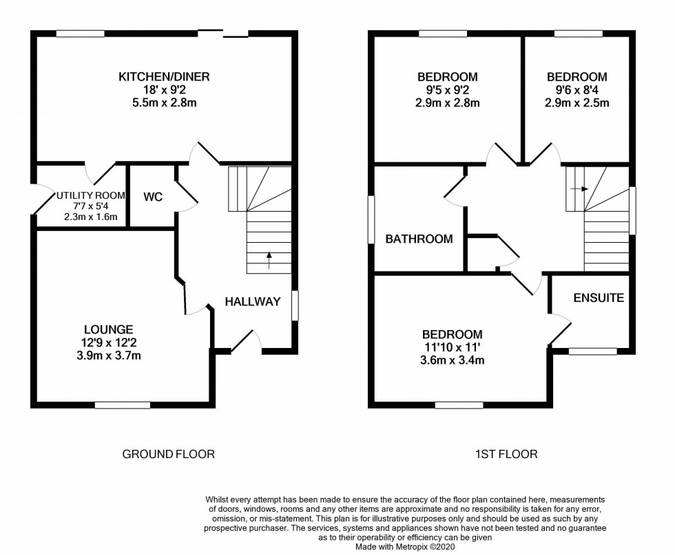 Floorplan for Churm Lane, Lawley