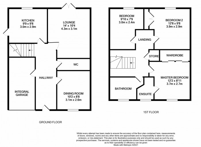 Floorplan for Lloyd Grove, Shifnal