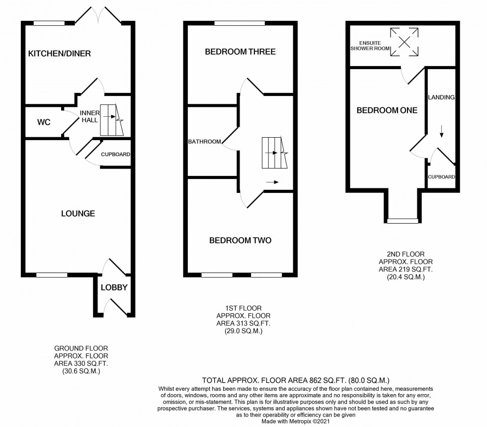 Floorplan for Whitehead Grove, Lawley
