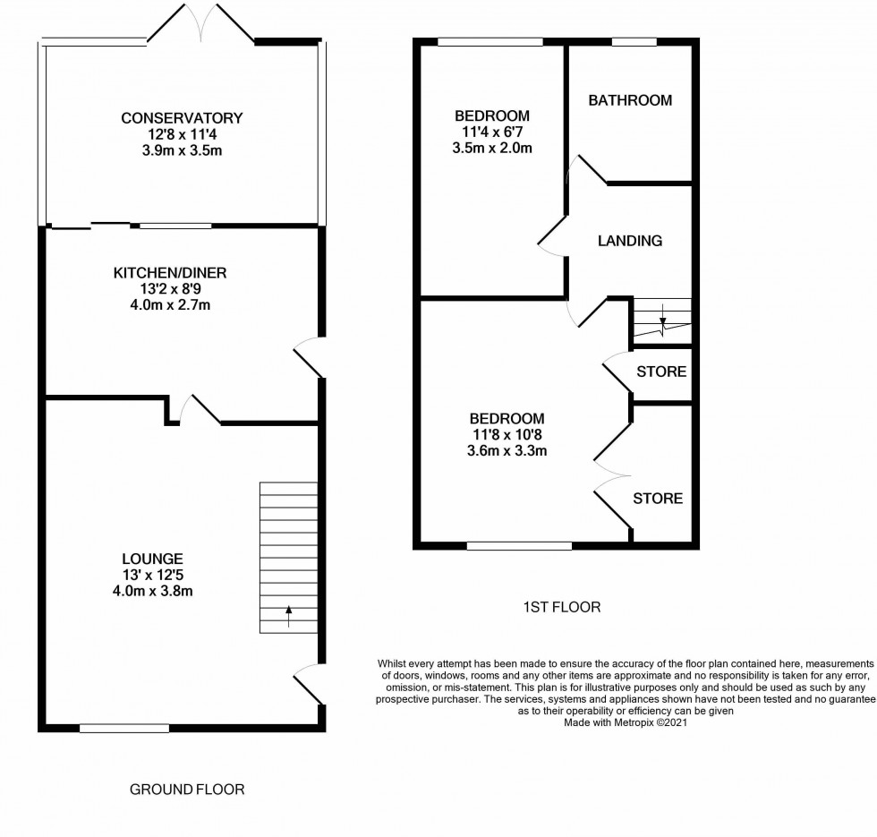 Floorplan for Peveril Bank, Dawley Bank