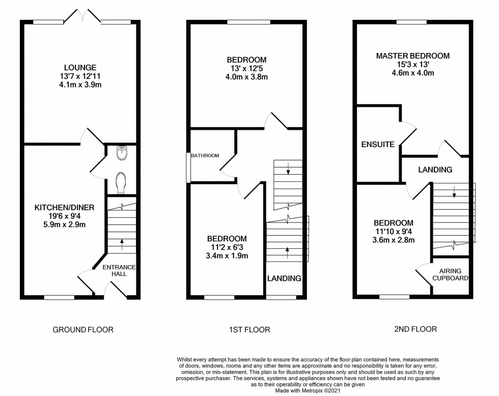 Floorplan for Birchfield Way, Lawley