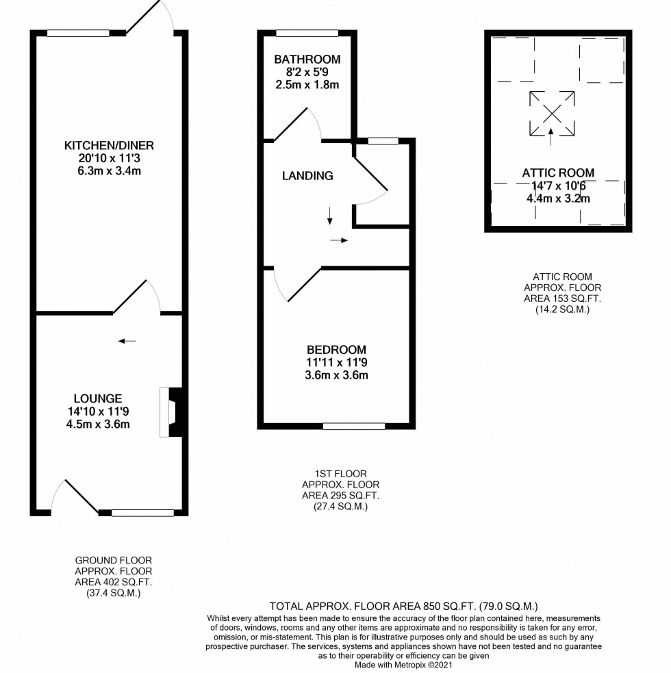 Floorplan for Stafford Street, St Georges