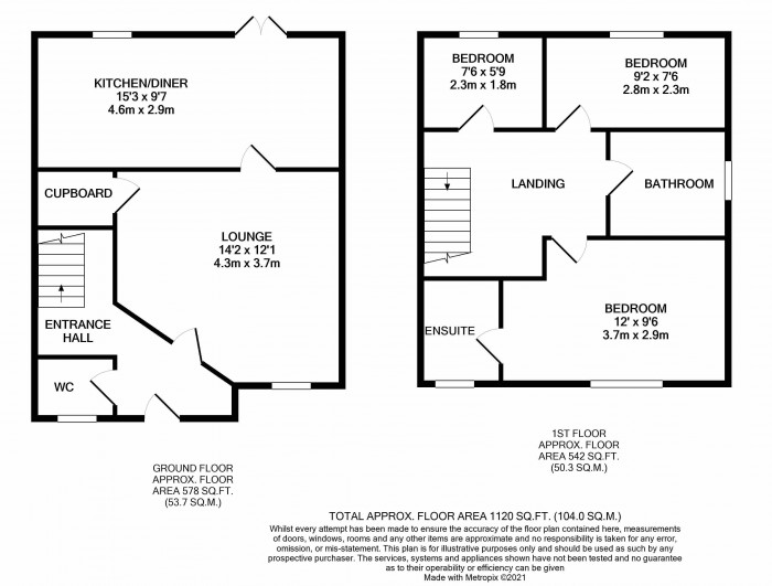 Floorplan for Birchfield Way, Lawley
