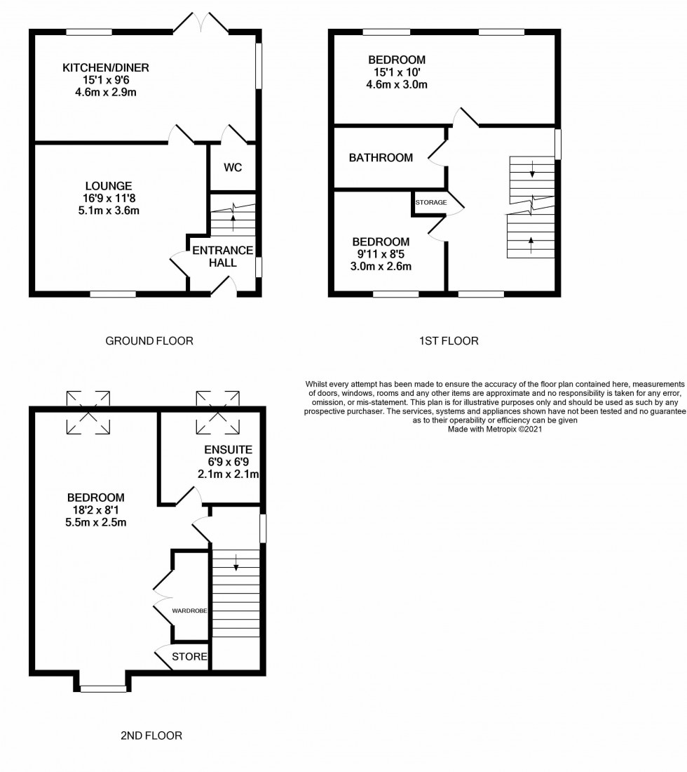 Floorplan for Birchfield Way, Lawley