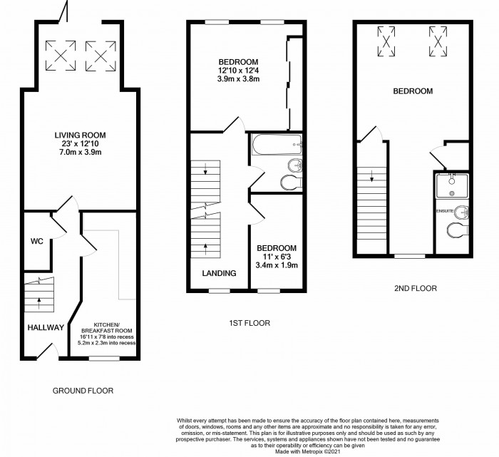 Floorplan for Long Row Drive, Lawley 