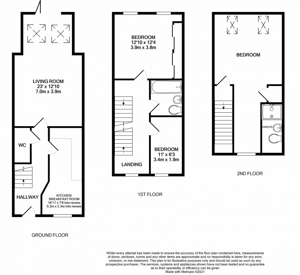 Floorplan for Long Row Drive, Lawley 