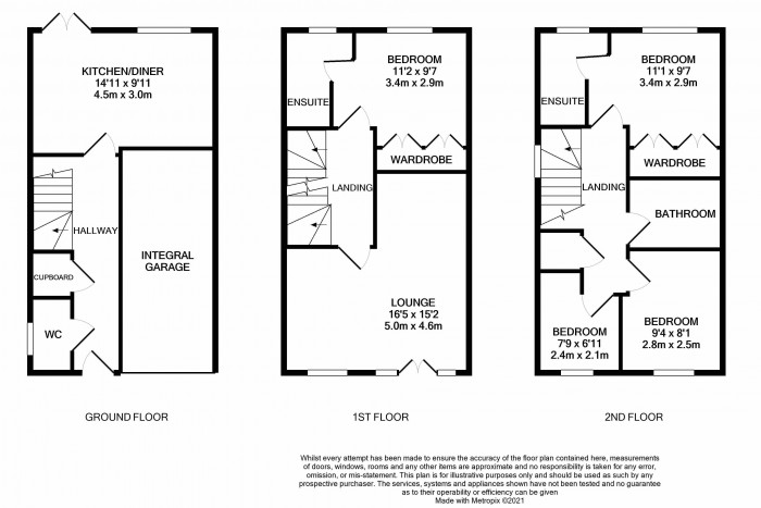Floorplan for The Saplings, Madeley