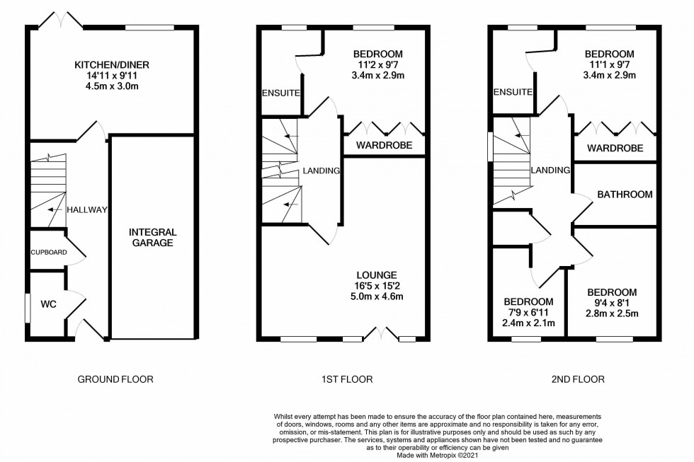 Floorplan for The Saplings, Madeley