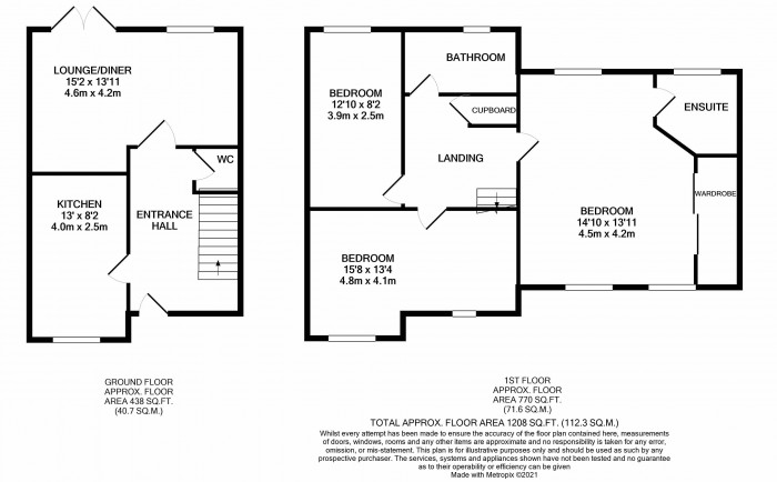 Floorplan for Lloyd Close, Lawley
