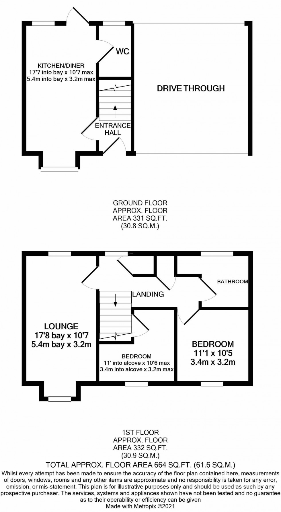 Floorplan for Cheshires Way, Lawley