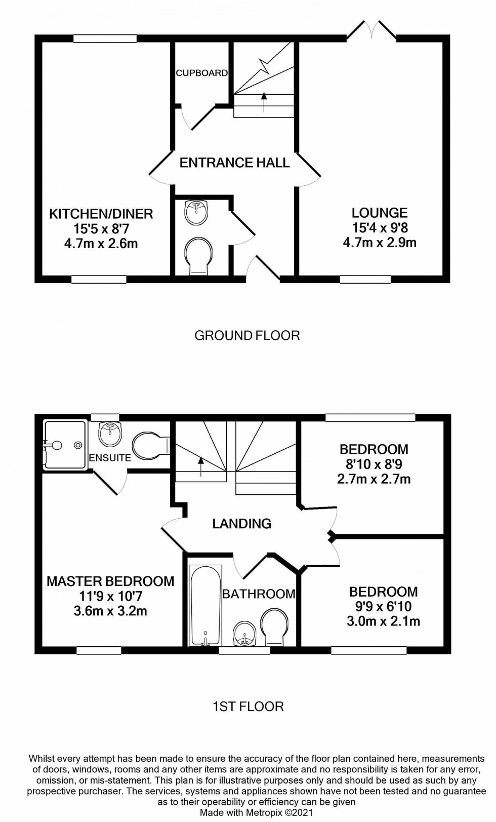 Floorplan for Craven Close, Lightmoor 