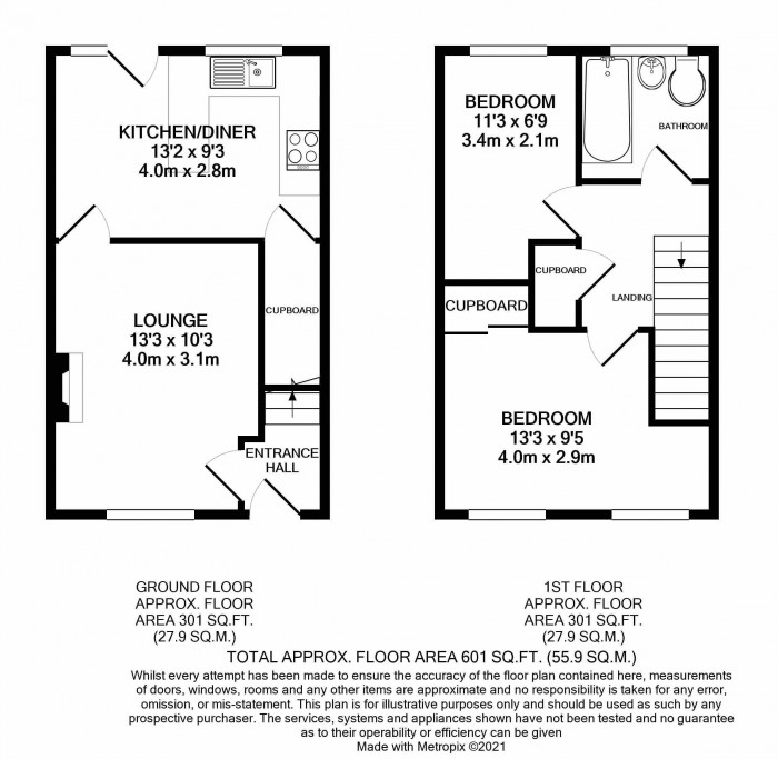 Floorplan for Sweet Chestnut Grove, The Rock, Telford