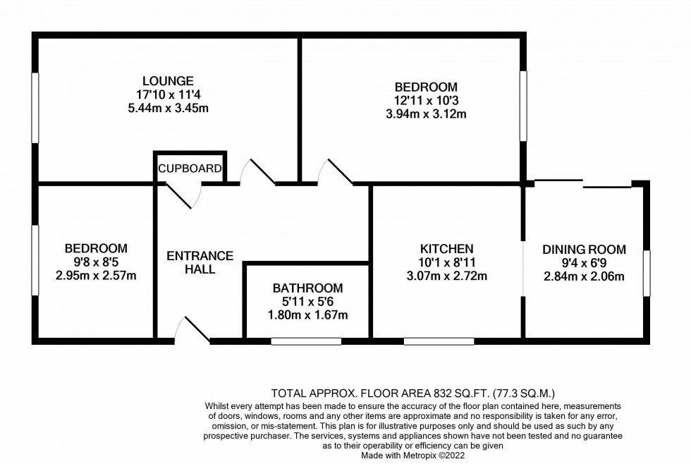 Floorplan for East Road, Ketley Bank