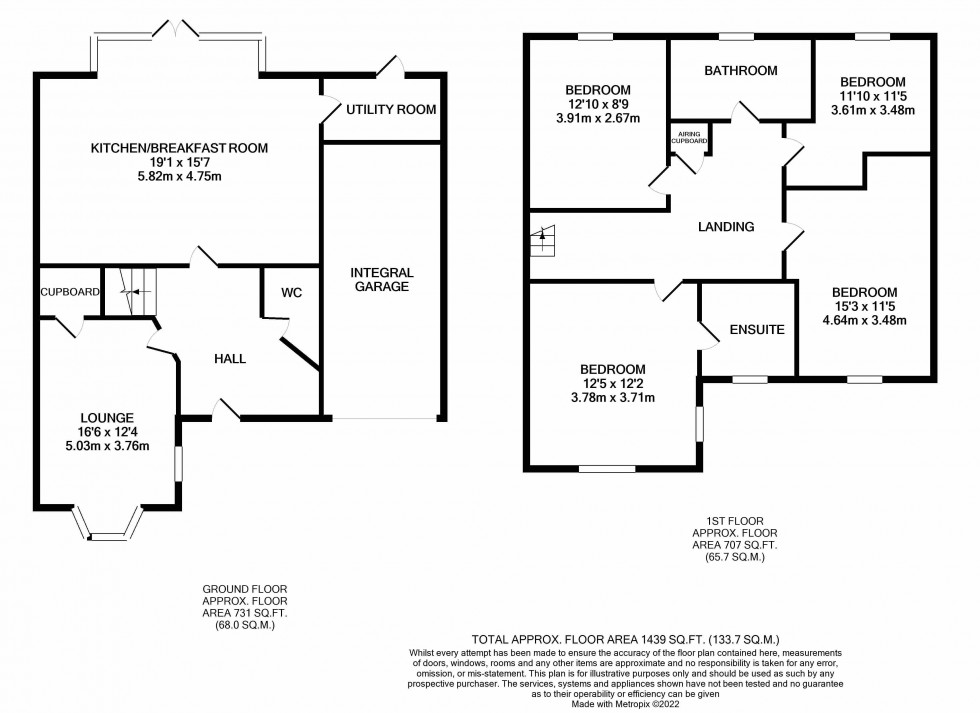 Floorplan for Juniper Way, Shifnal