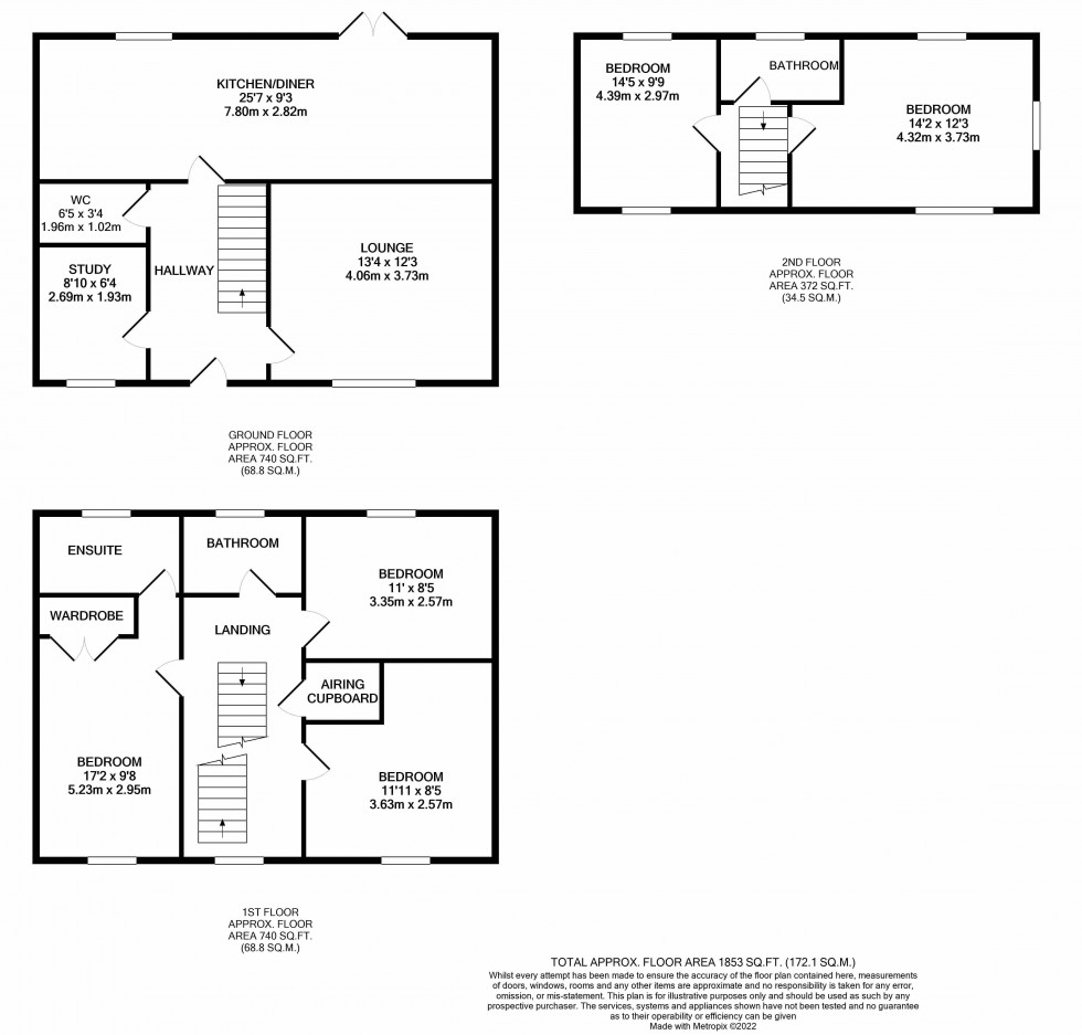 Floorplan for Duddell Street, Lawley