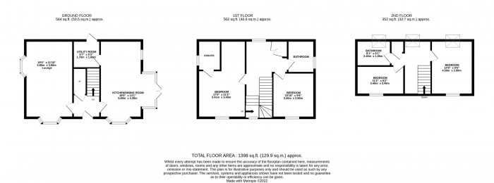 Floorplan for Wooding Drive, Lawley, TF3 5JH