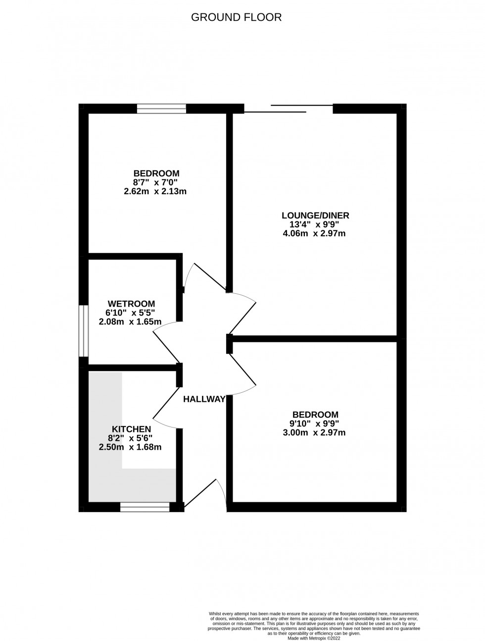 Floorplan for Near Vallens, TF1 5SH