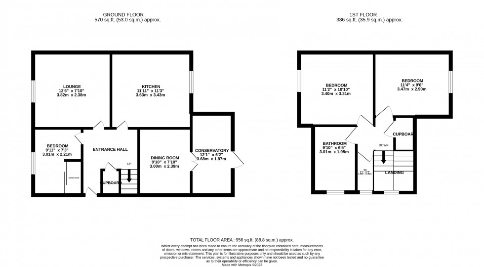 Floorplan for Severn Way, Little Dawley