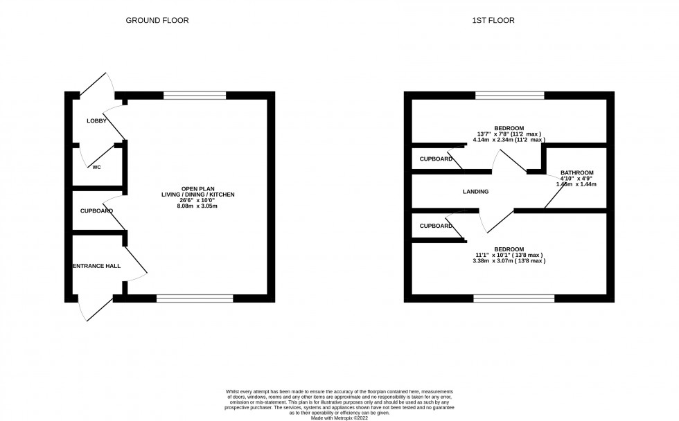 Floorplan for Wooding Drive, Lawley 