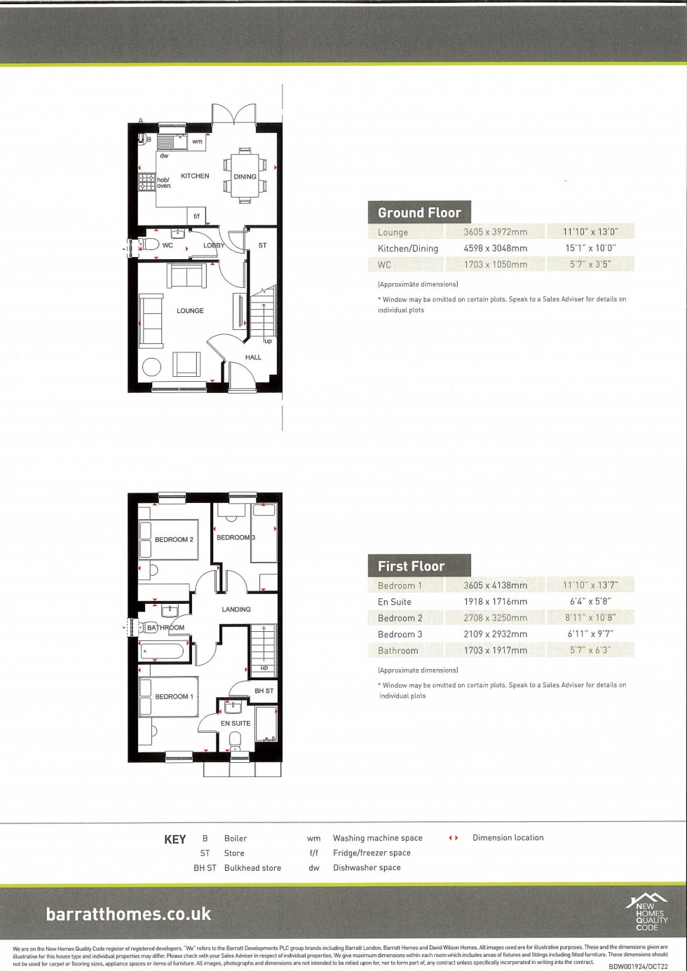 Floorplan for Ellerton, Plot 57 