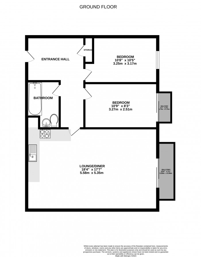 Floorplan for Cadman Court, Lawley Square