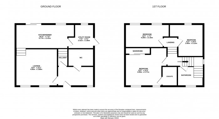 Floorplan for Holly Rise, Lawley Bank