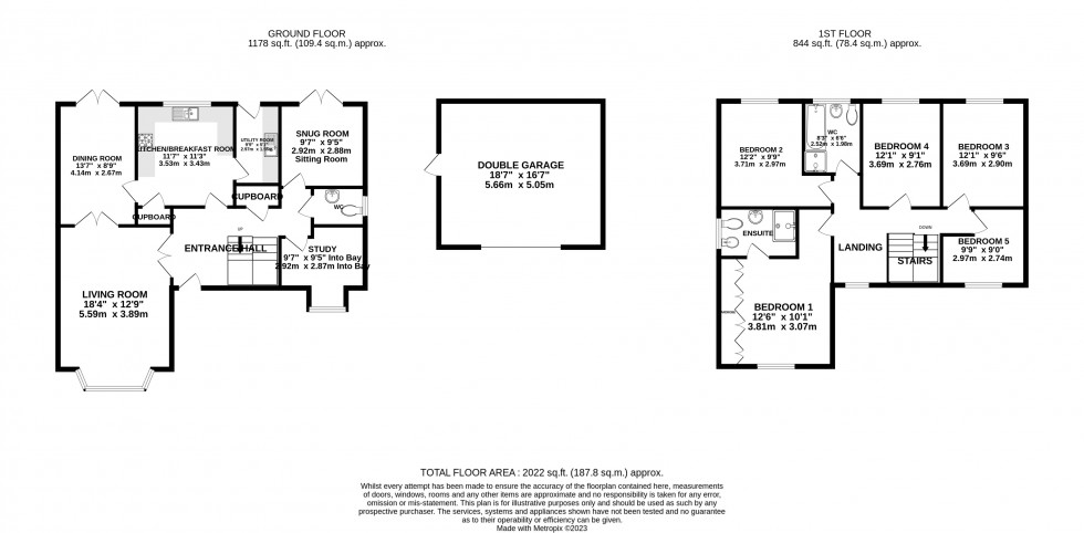 Floorplan for Dorchester Drive, Muxton