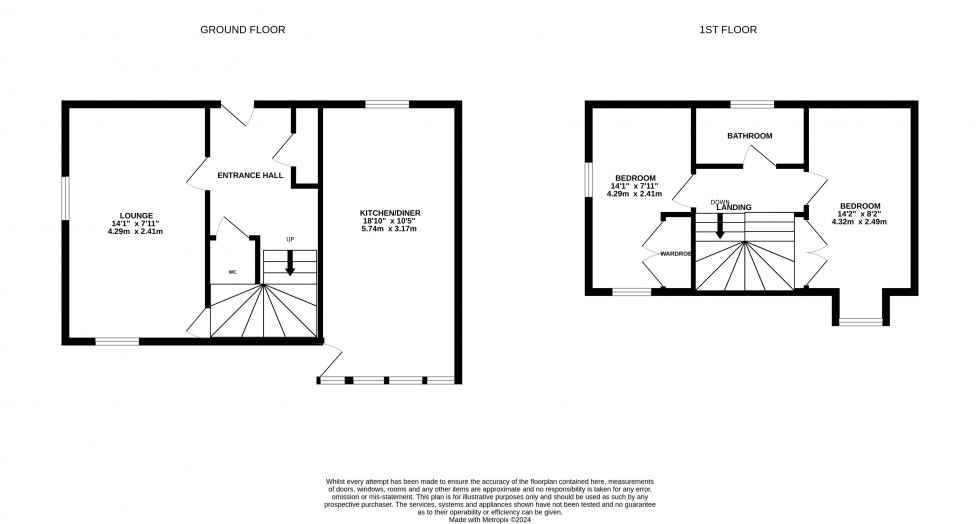 Floorplan for Fenn Way, Buildwas