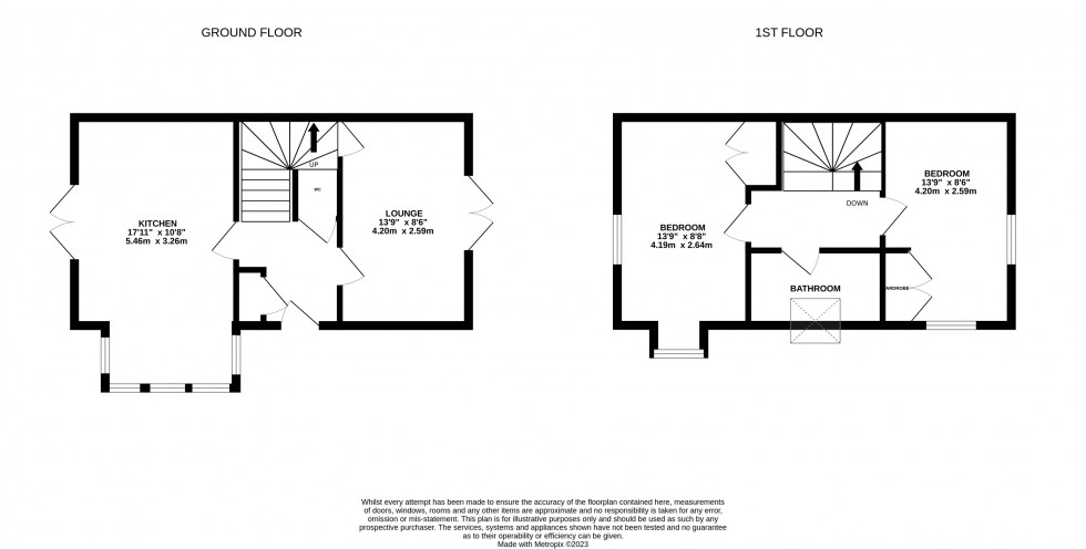 Floorplan for 3  Fenn Way, Buildwas