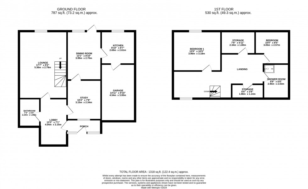 Floorplan for Greenfields, Shifnal
