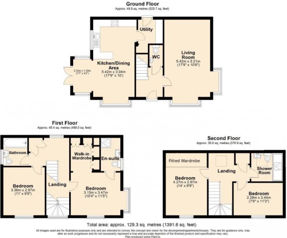 Floorplan for Wooding Drive, Lawley