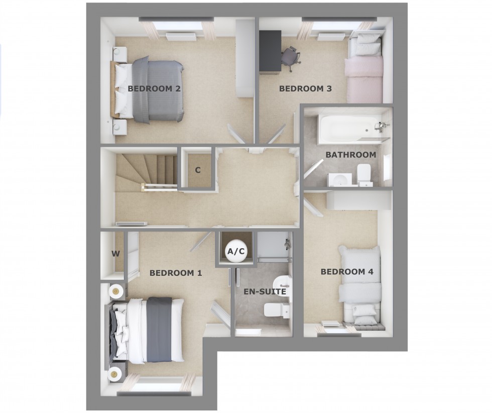 Floorplan for Plot 55, Crudgington Fields