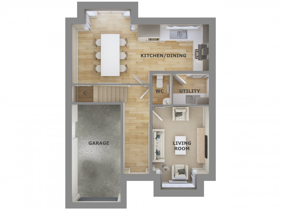 Floorplan for Plot 55, Crudgington Fields