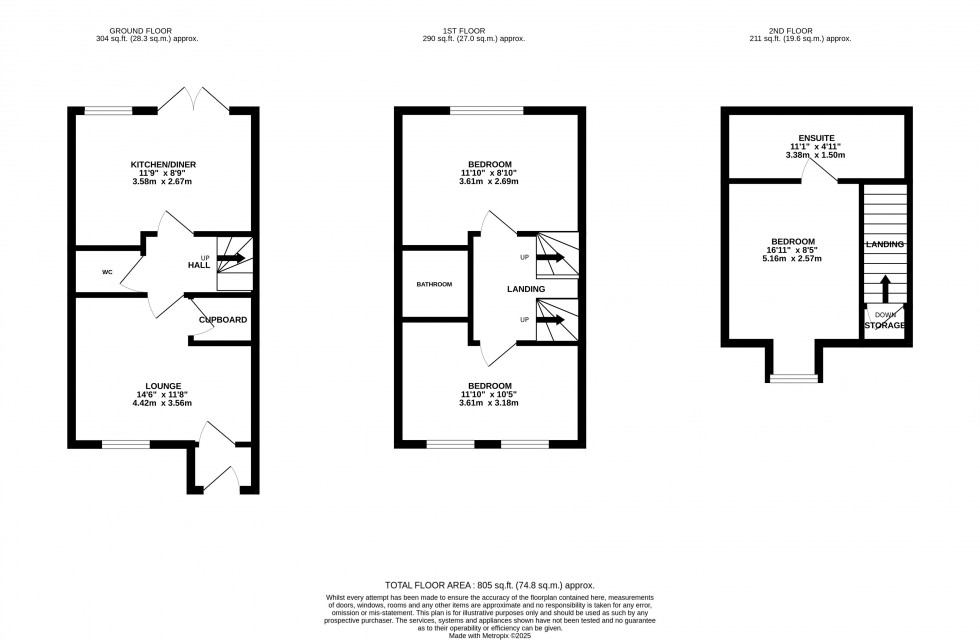 Floorplan for Sandhole Crescent, Lawley