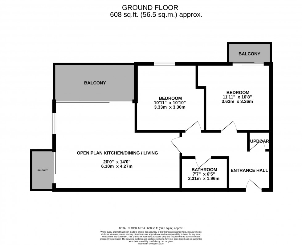 Floorplan for Cadman Court, Lawley