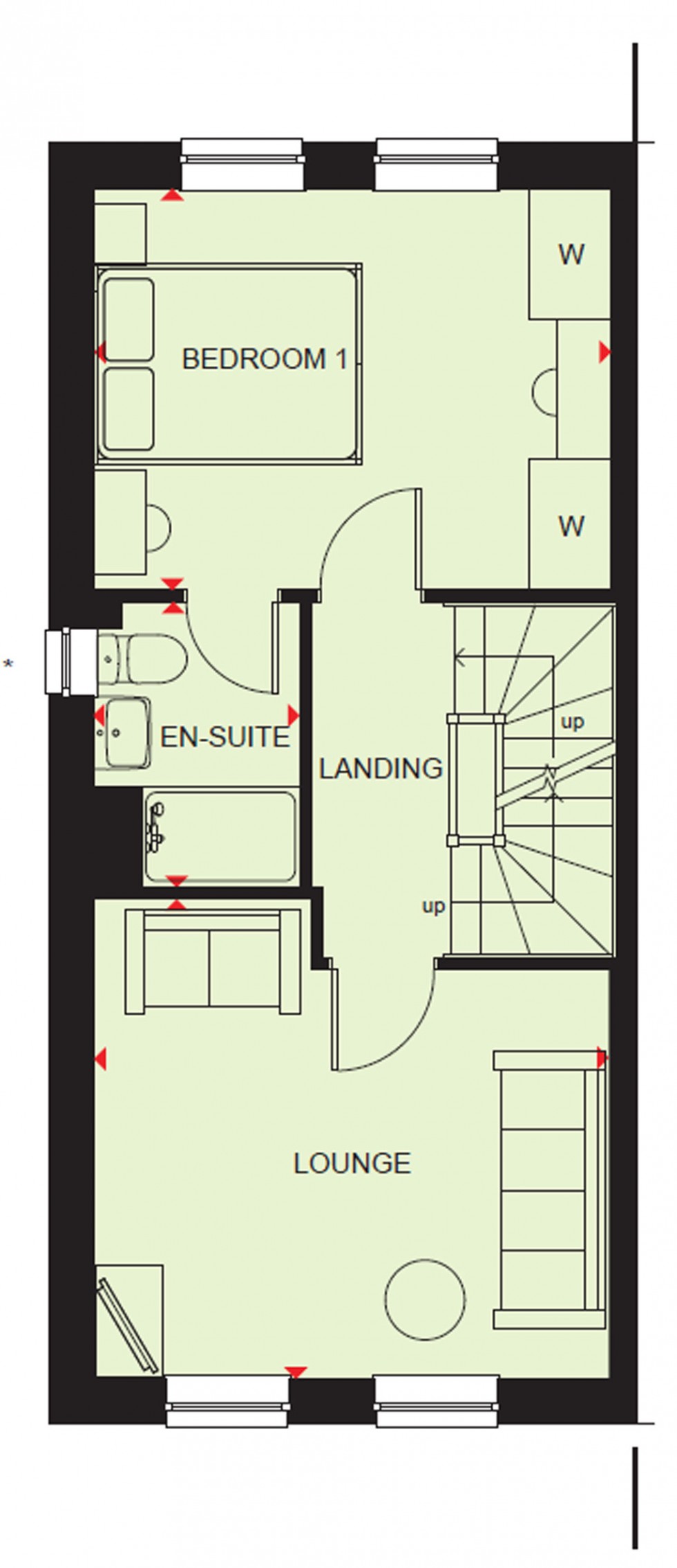 Floorplan for Plot 27 Silkin Meadows, Apley