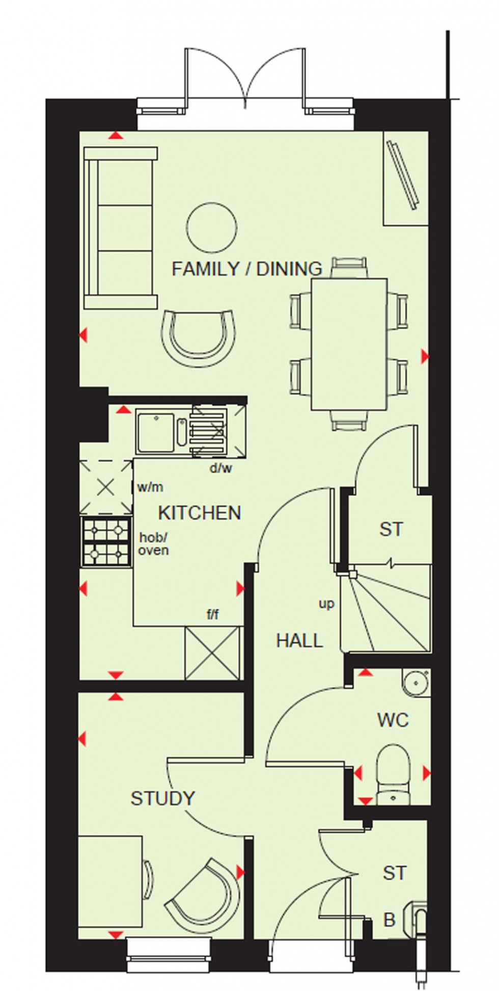 Floorplan for Plot 27 Silkin Meadows, Apley