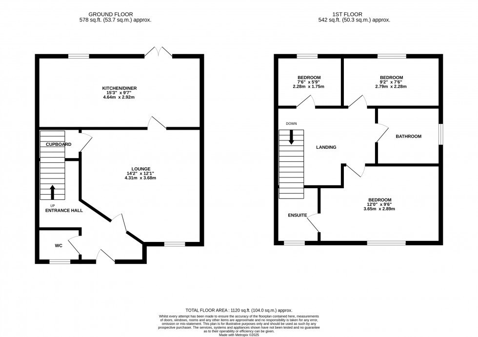 Floorplan for Birchfield Way, Lawley