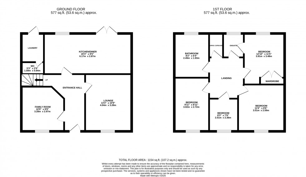 Floorplan for Wooding Drive, Lawley