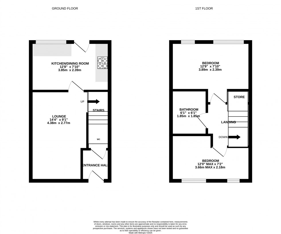 Floorplan for Church View, Lawley