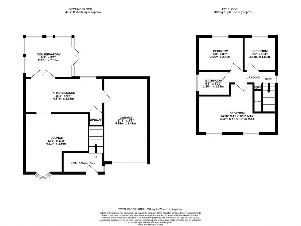 Floorplan for Chetwyn Close, Stirchley