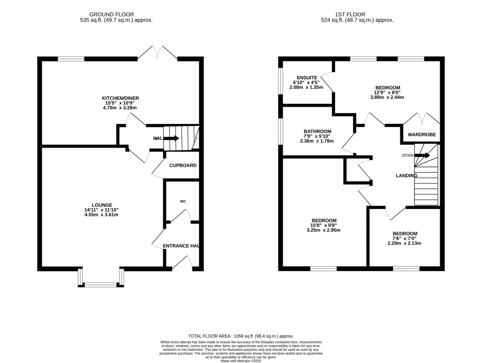 Floorplan for Birchfield Way, Lawley