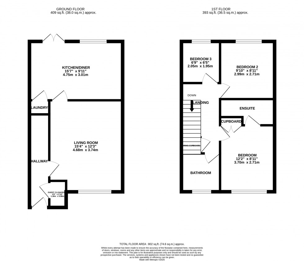 Floorplan for Patchett  Drive, Hadley